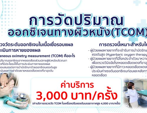 การวัดปริมาณออกซิเจนทางผิวหนัง (TCOM)