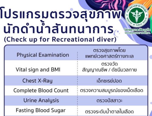 โปรแกรมตรวจสุขภาพนักดำน้ำสันทนาการ