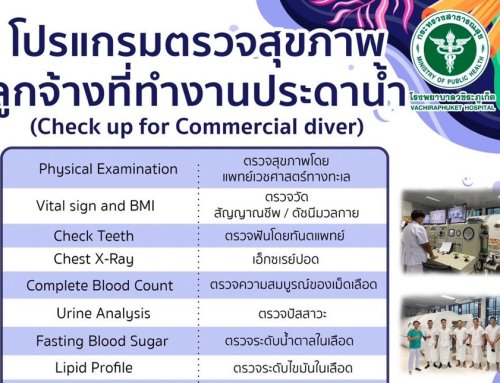 โปรแกรมตรวจสุขภาพลูกจ้างที่ทำงานประดาน้ำ