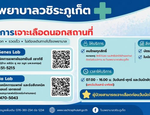 บริการเจาะเลือดนอกสถานที่ล่วงหน้าก่อนวันนัด